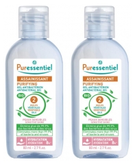 Puressentiel Purificante Gel Antibacteriano con 2 Aceites Vegetales Lote de 2 x 80 ml