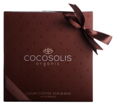 Cocosolis Luxe Koffiescrub Box Set van 4 Natuurlijke Scrubs