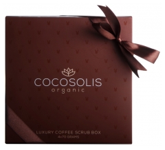 Cocosolis Luxury Coffee Scrub Box Set of 4 Natural Scrubs