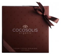 Cocosolis Luxury Coffee Scrub Box Coffret de 4 Gommages Naturels
