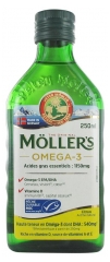 Möller's Omega-3 Huile de Foie de Morue Arôme Citron 250 ml (à consommer de préférence avant fin 04/2023)