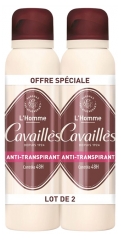 Rogé Cavaillès Absorb+ 48H Homme Anti-Transpirant Spray Lot de 2 x 150 ml