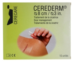 Cerecare Cerederm Crown Scar Treatment Ø 8 cm 10 Unidades