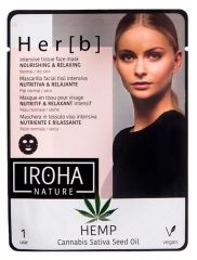 Iroha Nature Her[b] Nourishing and Relaxing Intensive Tissue Face Mask 20g