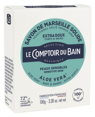 Le Comptoir du Bain Marsiglia Sapone Solido Extra Delicato All'aloe Vera 100 g