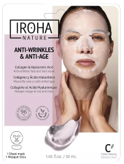 Iroha Nature Masque Anti-Rides et Anti-Âge Visage et Cou 30 ml