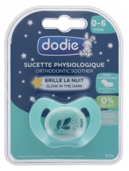 Dodie Physiologischer Nacht-Silikon-Schnuller 0-6 Monate N&deg;P39