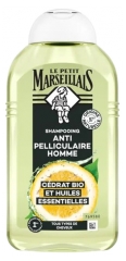 Le Petit Marseillais Shampoing Anti-Pelliculaire Homme Cédrat Bio et Huiles Essentielles 250 ml