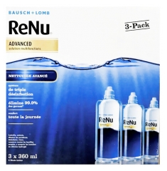 Bausch + Lomb ReNu Advanced Solution Multifonctions Lot de 3 x 360 ml