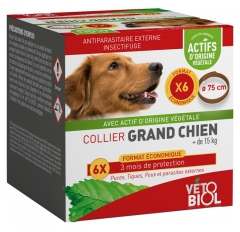Vétobiol Halsband Großer Hund 6 Halsbänder
