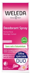 Weleda Déodorant Spray à la Rose Musquée Lot de 2 x 100 ml