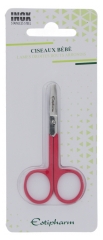 Tesouras de Beb&eacute; de L&acirc;minas Retas Pontas Arredondadas Estipharm