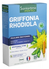 Santarome Griffonia Rhodiola 20 Ampoules