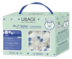 Uriage Baby F&ouml;rsta Doft Parfymerad V&aring;rdande Vatten 50 ml + Gratis Ultra-Mjuk Tv&auml;ttlapp