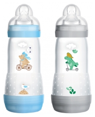 MAM Easy Start 2 Biberones Anticólico 320 ml 4 Meses + Flujo 3