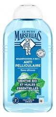 le Petit Marseillais Champú Micelar Infusión Anticaspa Aceites Esenciales y Menta Orgánica 250 ml