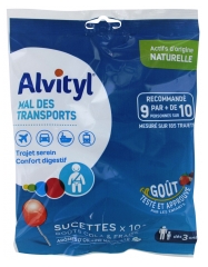 Alvityl Mal des Transports 10 Sucettes