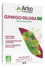 Arkopharma Arkofluides Ginkgo Biloba Bio 20 Ampoules