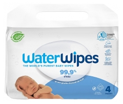 Waterwipes Lote de 4 x 60 Toallitas 