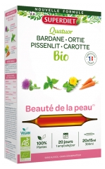 Superdiet Quatuor Beauté de la Peau Bio 20 Ampoules