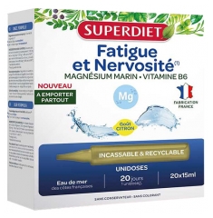 Superdiet Marin Magnesium + Vitamin B6 20 Endosbeh&aring;llare