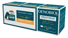 Oenobiol Force et Vitalité des Cheveux et des Ongles Lot de 3 x 60 Capsules dont 60 Offertes