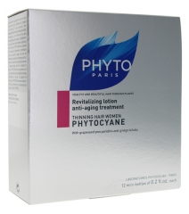 Phyto Cyane Revitalisierende Lotion Für Dünnes Haar Frau 12 x 6 ml