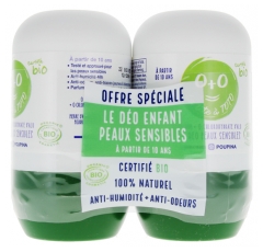 Poupina Deodorant Empfindliche Haut Bio 2er-Pack x 50 ml