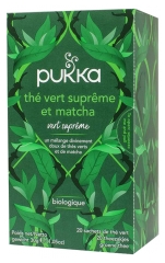 Pukka Thé Vert Suprême et Matcha Bio 20 Sachets