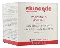 Skincode Essentials Crème de Jour Digital Détox SPF15 50 ml