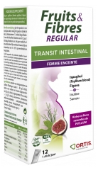 Ortis Fruits & Fibres Regular Transit Intestinal Femme Enceinte 12 Sticks