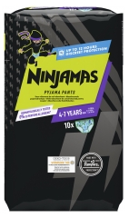 Pampers Ninjamas Absorbent Sleepwear Boy 4-7 Years (17-30 kg) 10 Units