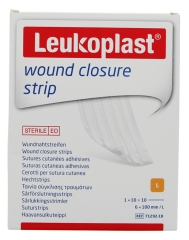 Essity Leukoplast Suture Cutanee Adesive 1 x 10 Strisce 6 x 100 mm