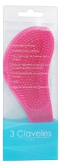 3 Claveles Detangling Brush 18cm - Colour: Pink Picots