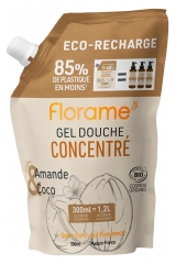 Florame Gel Douche Concentré Amande et Coco Éco-Recharge Bio 300 ml