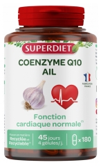Superdiet Co-enzym Q10 Knoflook 180 Capsules