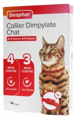 Beaphar Collier Dimpylate Anti-Puces Anti-Tiques pour Chats