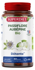 Superdiet Passiflore Aubépine Bio 80 Comprimés