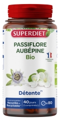 Superdiet Organic Passion Flower Hawthorn 80 Tablets