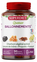 Superdiet Quatuor Ballonnements 150 Gélules