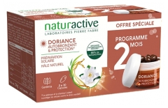 Naturactive Doriance Autobronzant &amp; Protection Lot de 2 x 30 Capsules + Bracelet Offert