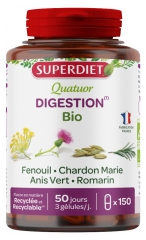 Superdiet Quatuor Fenouil Digestion Bio 150 Gélules