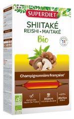 Superdiet Organic Shiitaké Reishi Maitaké 20 Phials