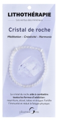 PharmaGem Litoterapia Pulsera de Cristal de Roca 4 mm