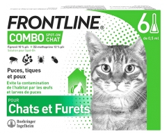 Frontline Combo Spot-On Cats and Ferrets 6 Pipettes