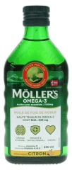 Möller's Omega-3 Huile de Foie de Morue Arôme Citron 250 ml