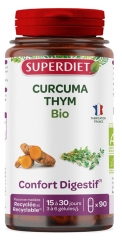 Superdiet Organic Turmeric Thyme 90 Capsules