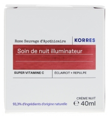 Korres Rosa Selvagem de Apotec&aacute;rio Creme de Noite Iluminador 40 ml