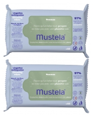 Mustela Avocado Cleansing Wipes 2 x 60 Wipes