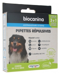 Biocanina Pipettes Répulsives Chiens de 15 à 30 kg 4 Pipettes